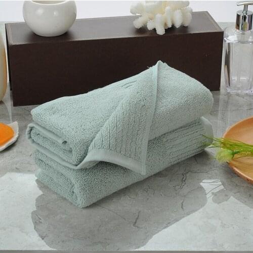 Free shipping 36*76 cm cotton towel luxury thickened cloth for home bathroom super absorbent 10 colors Gym spa travel soft towel