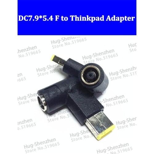 DC 7.9*5.4 Female Jack to Rectangle Male Plug Tip for Lenovo ThinkPad and dell---50pcs/lot