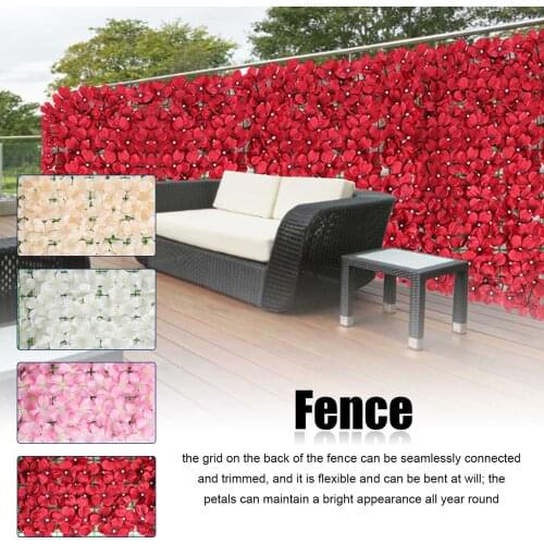 Artificial Ivy Screening Roll Flower Fence Reduce Noise Windproof Balcony Privacy Screen Wedding/bar/restaurant Decorations