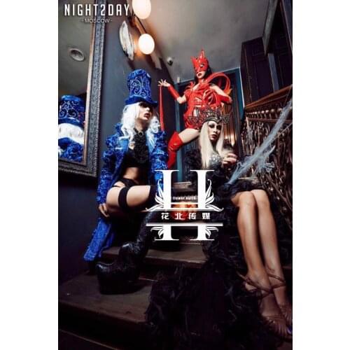 Halloween bar nightclub gogo paradise monster wear Female clown theater costumes