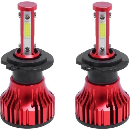 4-Side H7 LED Headlight Bulbs Conversion Kit Super Hi/Lo Beam 10000LM 6000K 120W