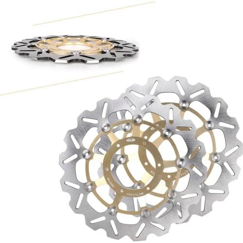 Front Brake Rotors Disc And Pads Kit For CBR600RR 2003-2004 Motorcycle Replacement Accessories Gold