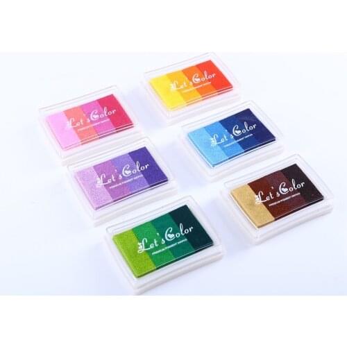 Creative Inkpad Handmade DIY Silicone Stamp Inkpad Fabric Diary Greeting Card Making Supplies Gift Finger Print Decoration