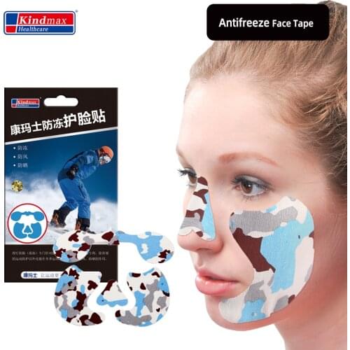 Kindmax Tapes kinesio Tapes for Face Protection Ski Mask for Winter Outdoor Skiing Antifreeze Face Patch Windproof Sunscreen