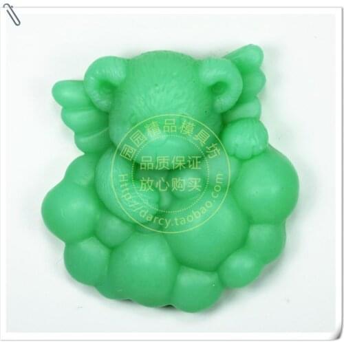 Bear Silicone Soap mold DIY Handmade Craft 3d soap molds S259