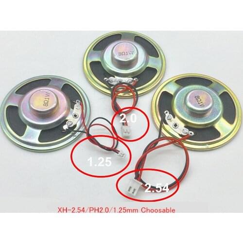 Mini 8 Ohm speaker 0.5W 1W 2W 28mm 30 36 40 mm Dia Toy Magnet Music Player Car With plug connect wire
