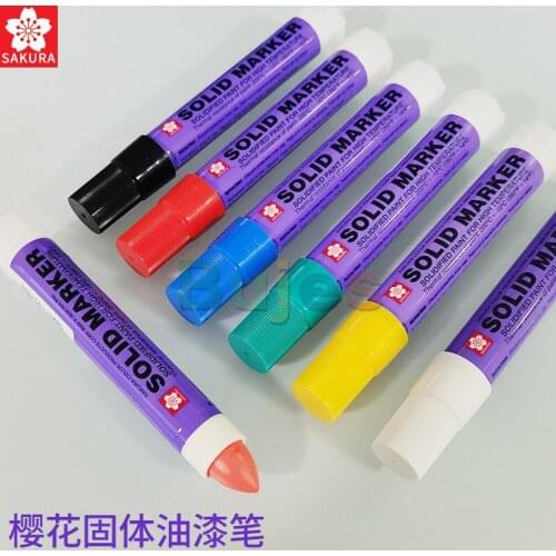 Original Japan SAKURA solid paint pen high temperature resistant industrial metal marking pen can be marked in water paint pens