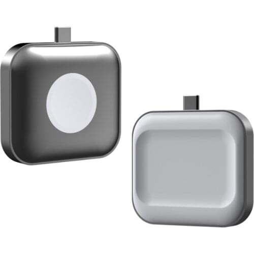 Portable 2 In 1 Magnetic Fast Wireless Charger For Apple Watch Charging For Airpods Pro Qi Double-sided Wireless Charger