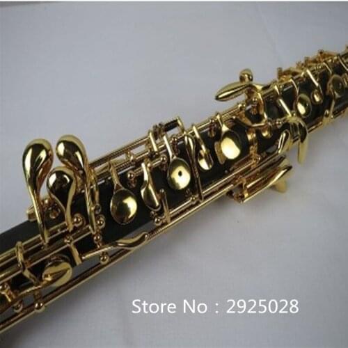 Excellent semiautomatic composite wood concert oboe,gold-plating C key Free Shipping