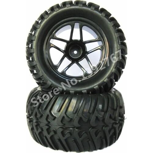 4Pcs/lot RC Car Rubber Sponge Tires Tyre Rim Wheel 125mm*70mm For 1/10 Scale Models Monster Trucks HSP HPI Remote Control Cars