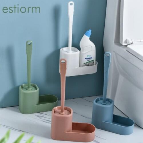 Soft TRP Bristle Toilet Brush,wall mounted Long Handle Toilet Cleaning Brush, Cleaner Brush for Bathroom,toilet brush holder/set