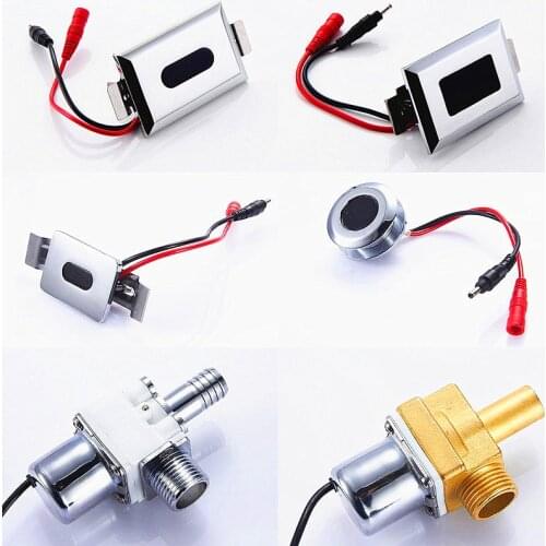 Toilet concealed Ceramic integrated Automatic Induction Sensor standing urinal flush valve,DC6V infrared induction Sensor panel