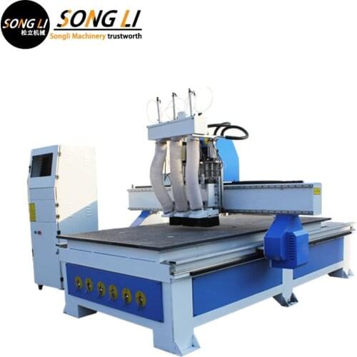 Songli 5.5kW multi-function CNC feeder multi process panel furniture kitchen cabinet door cutting machine