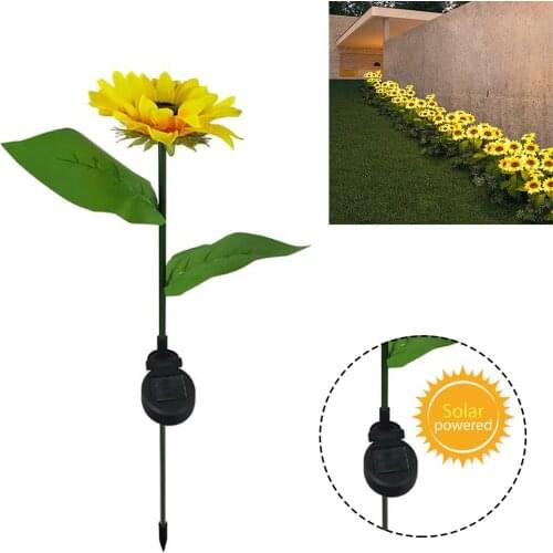 Solar light LED sunflower lawn light outdoor waterproof garden courtyard park path corridor lawn decorative lighting lamp