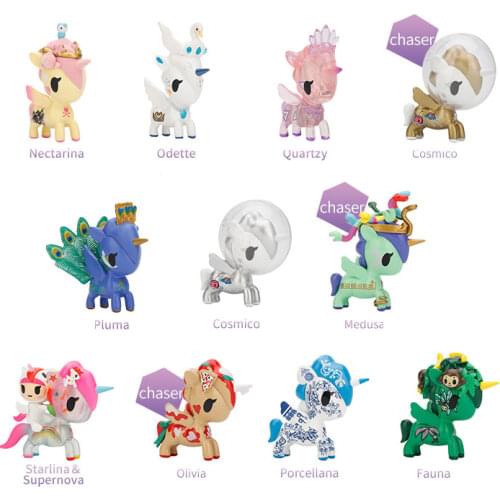 Tokidoki Blind Box Fashion Doll Fauna Nectarina Odette Pluma Porecllana Quarzty Model Anime Figures Favorites Collect Ornaments