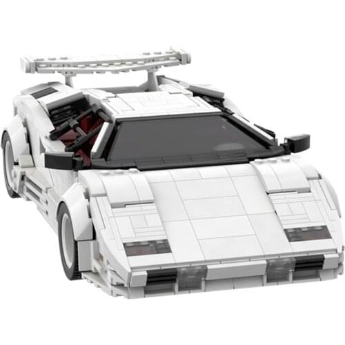 Moc High-Tech Supercar Countach LP5000 QV Mini Sports Racing Car Model Building Block Toy Boy Gift Compatible With Brands Cars