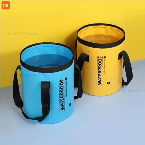 Xiaomi outdoor folding bucket travel and toileting supplies easy to clean folding youpin bucket