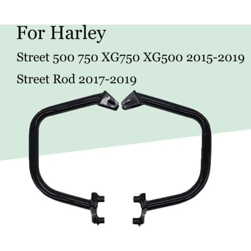 Engine Guards Crash Bars Bumper Stunt Cage Frame Protector For Harley Street 500 750 XG750 XG500 2015-2019 Street Rod 2017-2019