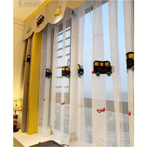 Custom Nordic Style Blackout Curtain for Childrens Room Blackout Curtain Cartoon Curtain for Bedroom Living Room