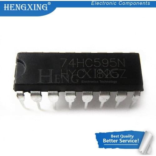 10pcs/lot SN74HC595N SN74HC595 74HC595N 74HC595 DIP-16 new original In Stock