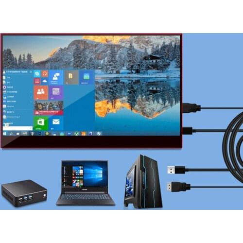13.3" 1080P HDR IPS Touch Gaming Monitor For Smart Phone Switch PS4 Pro XBOX NS Laptop PC IPS Computer Monitor With Speaker