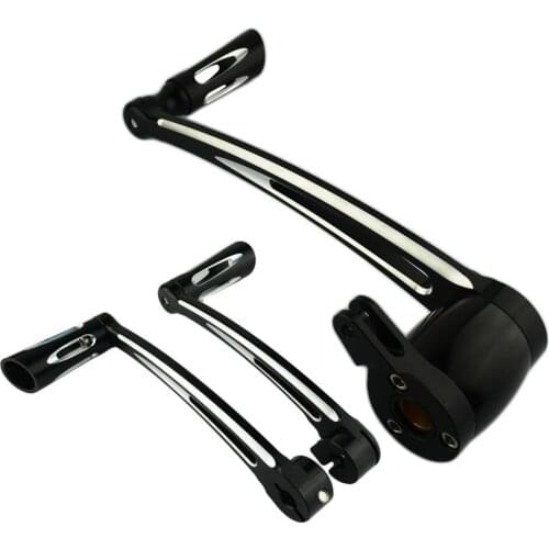 2008- 2018 Motorcycle Chrome Heel Toe Shift Lever Brake Arm Pedal Kit W/ Shifter Pegs For Harley Touring FLT FLHX FLHT FLHR FLTR