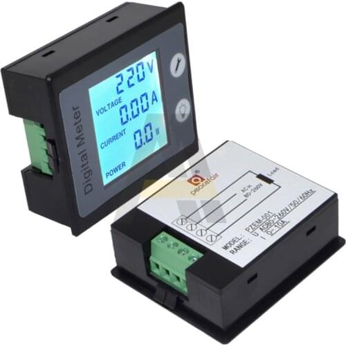 3 in 1 Tester Digital Voltmeter 100A LCD Voltagecurrent Meter LED Multi-function Tester 80-260V Ammeter Detector