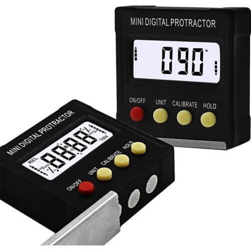 360 Degree Mini Digital Protractor Inclinometer Electronic Level Box Magnetic Base Measuring Tools Precision Leveler