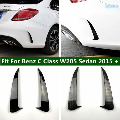 Car Exterior Refit Rear Bumper Flank Spoiler Air Vent Tailwind Knife Cover Trim For Mercedes-Benz C Class W205 Sedan 2015 - 2021