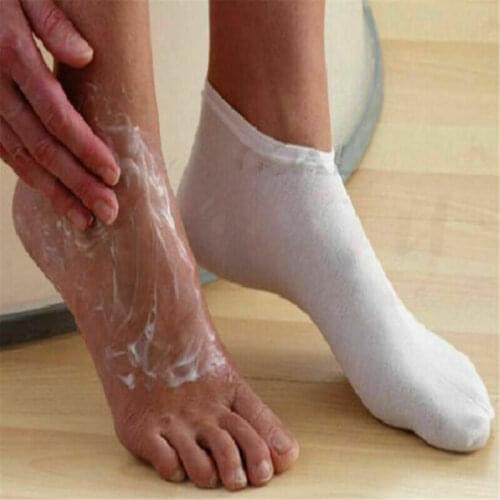 White Moisturising Socks Moisture Cream Care Foot Care Smooth Soft Skin Beauty