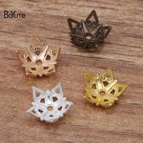 BoYuTe (200 Pieces/Lot) 9MM Metal Brass Star Bead Caps Diy Hand Made Jewelry Making Materials Wholesale