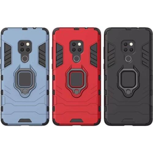For Huawei P30 P20 Mate 20 Pro Lite 9 10 Nova 3 3i 4 Luxury Armor Finger Ring Case For P Smart Y6 Y7 Y9 2019 Phone Cover Case