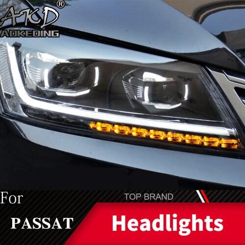 Head Lamp For Car VW Passat B7 2012-2016 Magotan Headlights Fog Lights Daytime Running Lights DRL H7 LED Bi Xenon Bulb Accessory