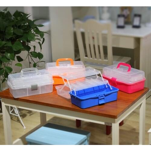 Chest Portable Tool Box Cabinet Storage Handle Plastic Tools Box Professional Organizer Caixa De Ferramentas Tool Storage EA60GX