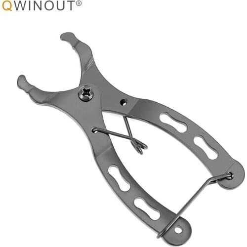 QWINOUT Mini Bike Chain Quick Link Tool for MTB Road Cycling Chain Clamp Multi Link Plier Magic Buckle Bicycle Tool Kit