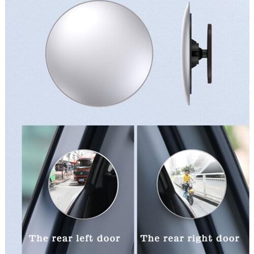 New material mirror 304 stainless steel 360 Degree HD Blind Spot Mirror For Toyota prado 120 fj150 land cruiser Car Accessories
