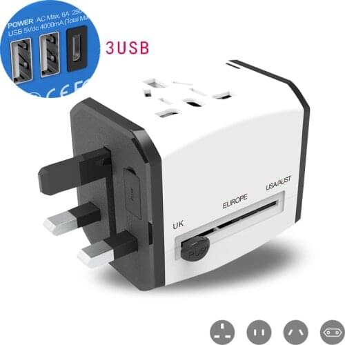 New Universal Travel International Power Plug Adapter Multi Socket For US UK AU EU Plug Adapter