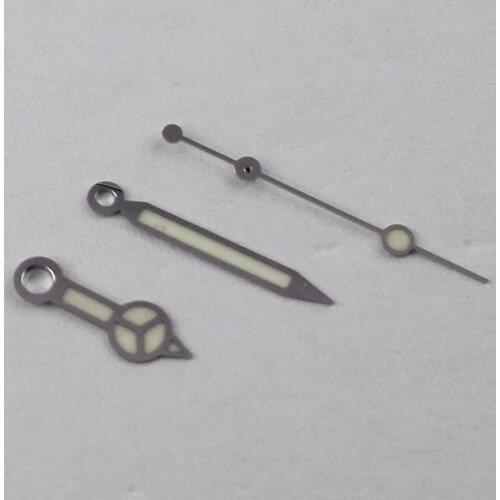 Silver color edge blue/green luminous Watch Hands Suitable For Miyota 8215 8205 821A Mingzhu 2813 Automatic Movement