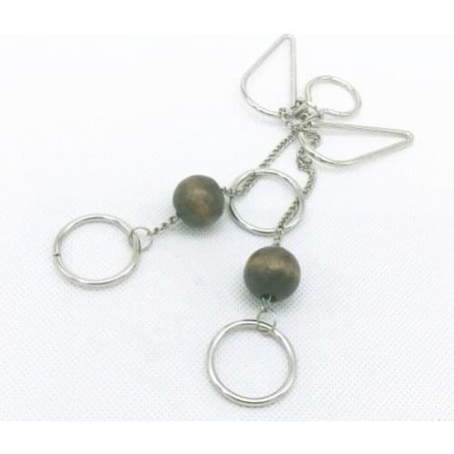 Challenging IQ Metal String Puzzle Game Magic Wire Puzzes Game for Adults Children