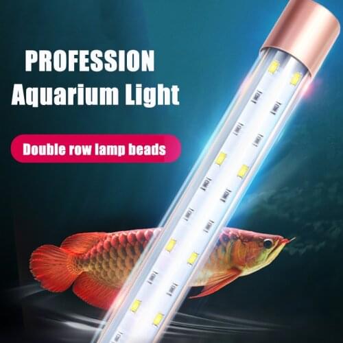 LED Fish Tank Light Waterproof Super Bright Three-color Diving Lamp Aquarium Lighting SMD5730 Lamp Beads AC220-240V