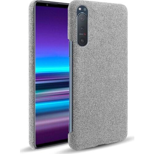 Cloth Cases for Sony Xperia 5 II case Slim Retro Cloth Hard Phone Cover for Xperia 5 II 5G SO-52A, XQ-AS52 Coque Funda Capa