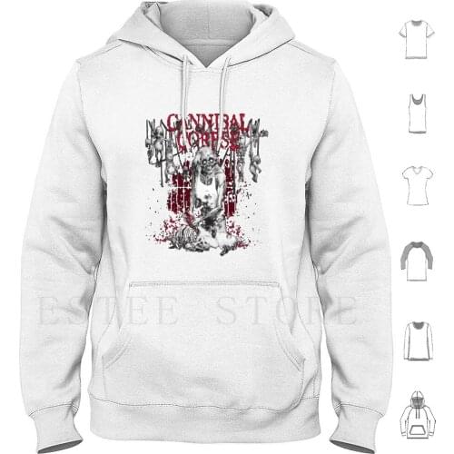 Cannibal Corpse Hoodies Long Sleeve Cannibal Corpse Obituary Suffocation Deicide Corpse Metal Death Metal Goregrind