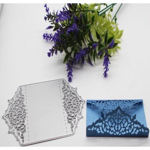New Arrival Beautiful Flower Border Metal Steel Cutting Dies Stencil DIY Scrapbook Embossing Decor Paper Card Craft 92x132mm