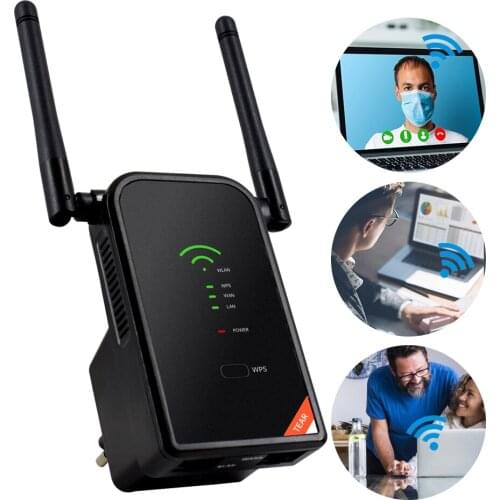 300M WiFi Signal Booster Amplifier Extender Repeater Wireless Network Router WiFi Reader Home Routing for Phone Tablet 110-220V
