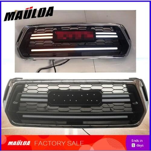 Exterior car accessories retrofit grille suitable for Hilux Rocco pickup grille front cover bumper trim cover 2018 2019