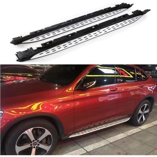 High Quality Pedal Running Board Side Step Bar Door Fixed Nerf For Mercedes Benz GLC COUPE 2016 2017 2018 2019 2020
