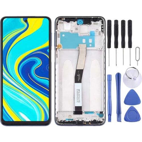 LCD Screen and Digitizer Full Assembly with Frame for Xiaomi Redmi Note 9S
