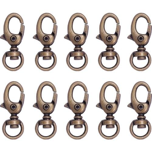 10Pcs/Set Hooks Green Patina Zinc Alloy Hardware Bags Accessories Keychain Leathercraft NEW Hot DIY Professional Durable Quality