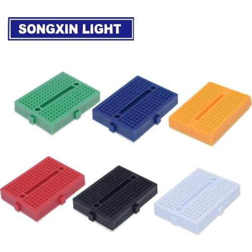 100pcs/lot SYB-170 Solderless Prototype Experiment Test Mini Breadboard SYB 170 Tie-points 35*47*8.5mm