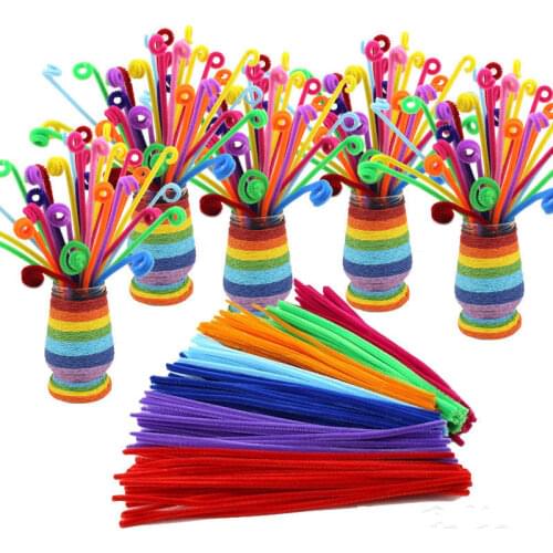 100 Pieces of 30 Cm Diameter 6mm Craft Tube Torsion Rod Set Early Childhood Education Toys Handmade Creative DIY Handmade Rod